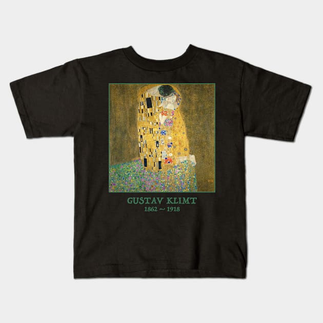 Gustav Klimt - The Kiss Kids T-Shirt by Persona2